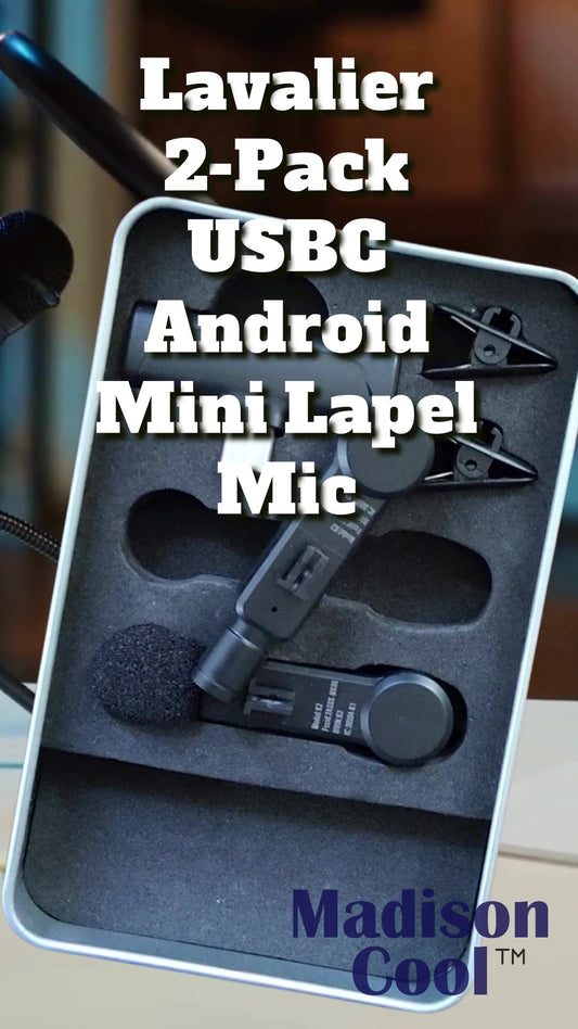 Madison Cool reviews the Lavalier mini lapel Microphones from Amazon