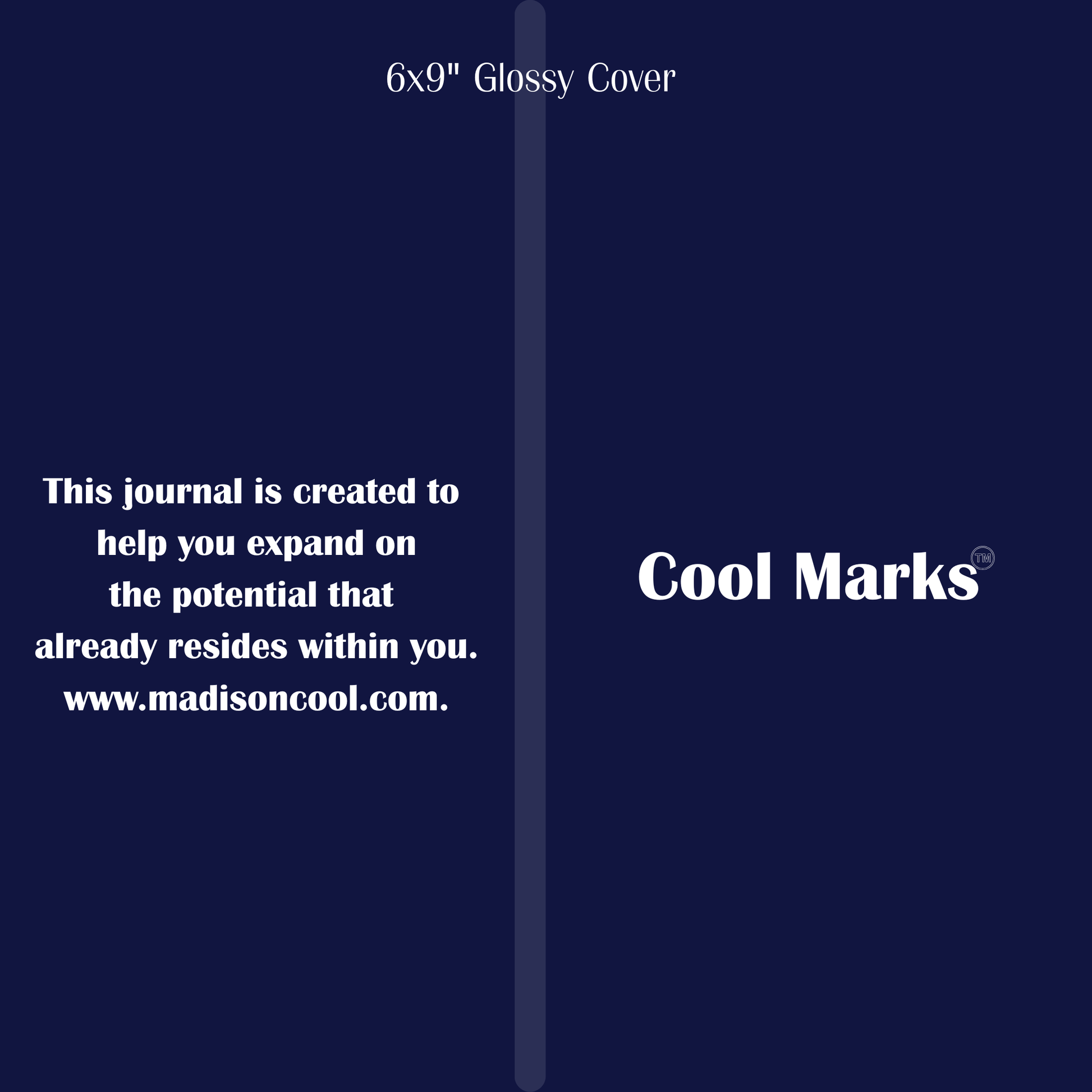 Cool Marks is not a typical journal.
Crafted and Created with authentic daily affirmations, prompts and an original design layout by the author.  
It’s a modern self-development tool designed to help you understand yourself, track your inner shifts, and make your potential visible — one page at a time. 
