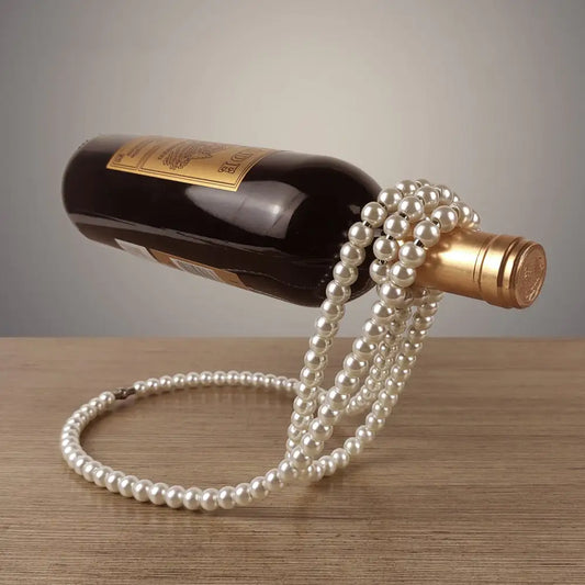 Madison Cool Pearl Necklace Wine Bottle Holder