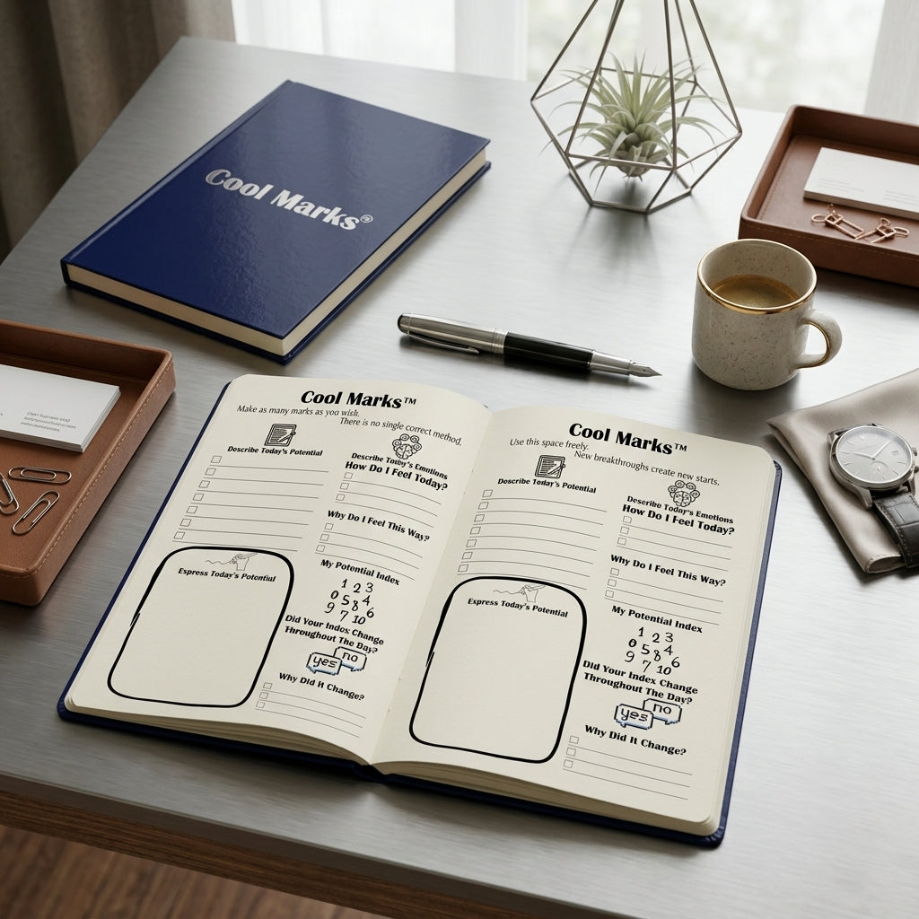 Cool Marks Journal that is designed to move your life forward not to be stuck in  past emotions
