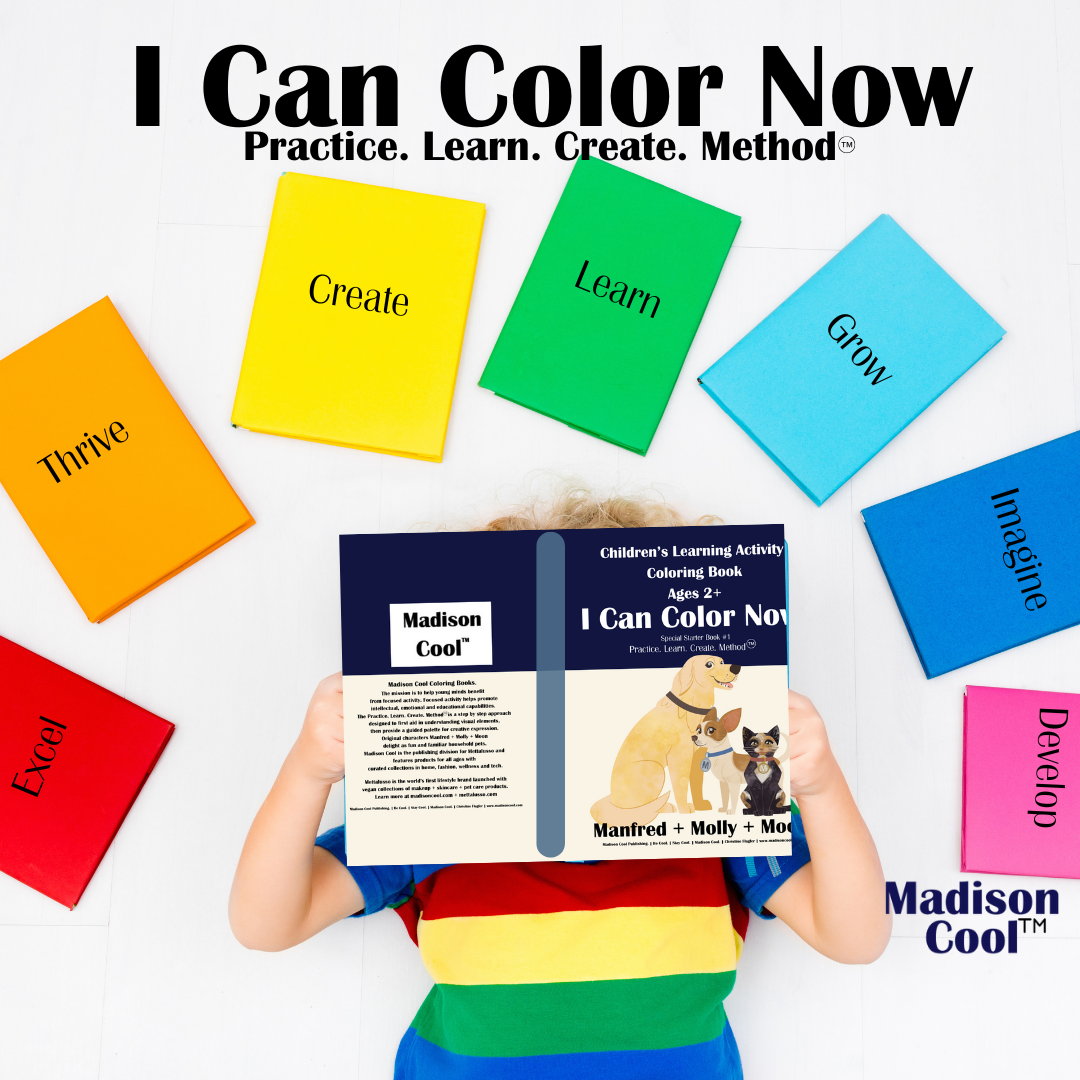I can color now activity and coloring book by Madison Cool