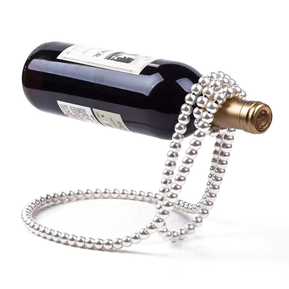 Madison Cool Pearl Necklace Wine Bottle Holder