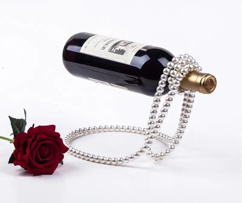 Madison Cool Pearl Necklace Wine Bottle Holder